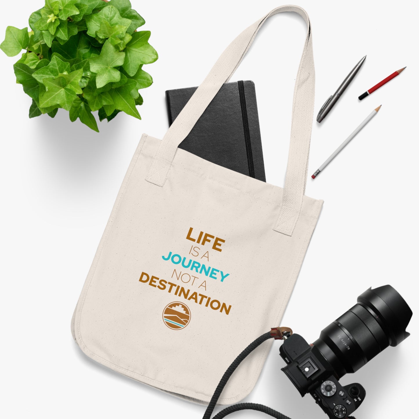 Organic Canvas Tote Journey Bag