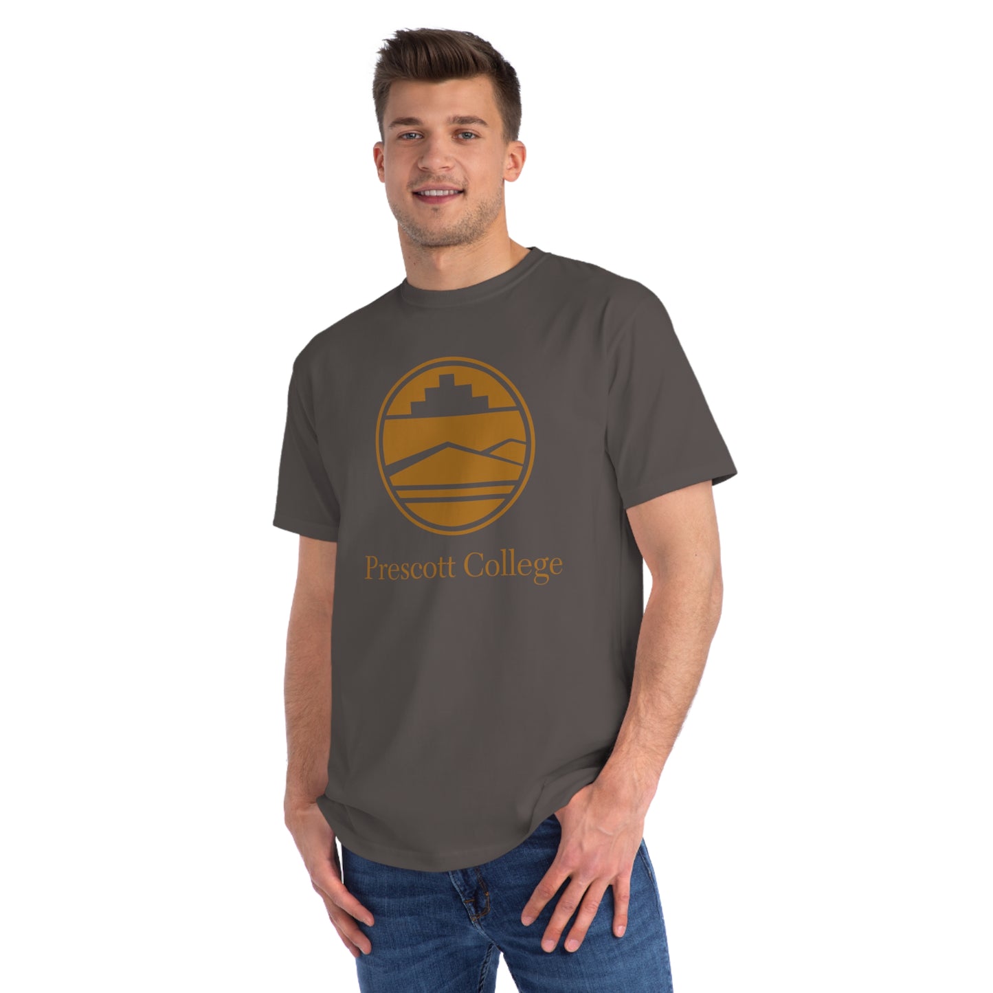 Organic Unisex Classic T-Shirt with Tan Logo