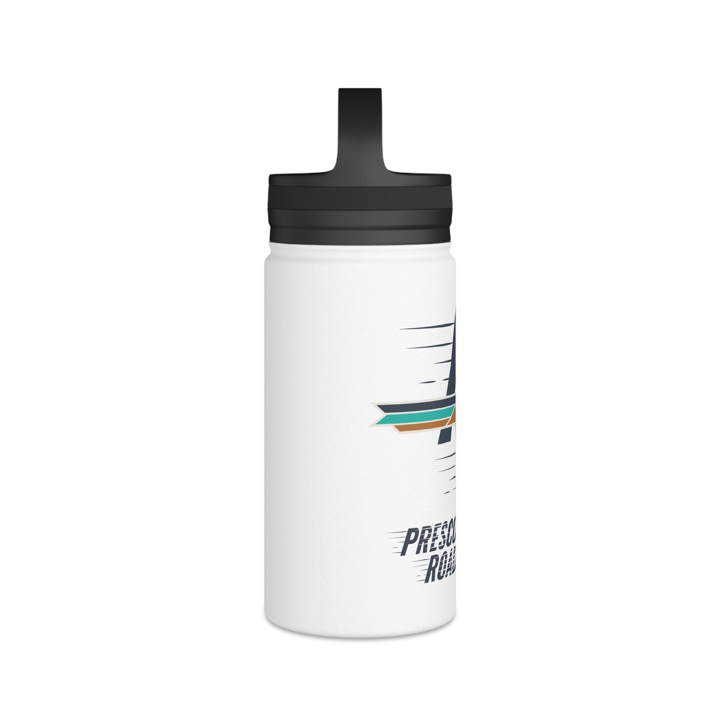 Roadrunners Stainless Steel Water Bottle, Handle Lid