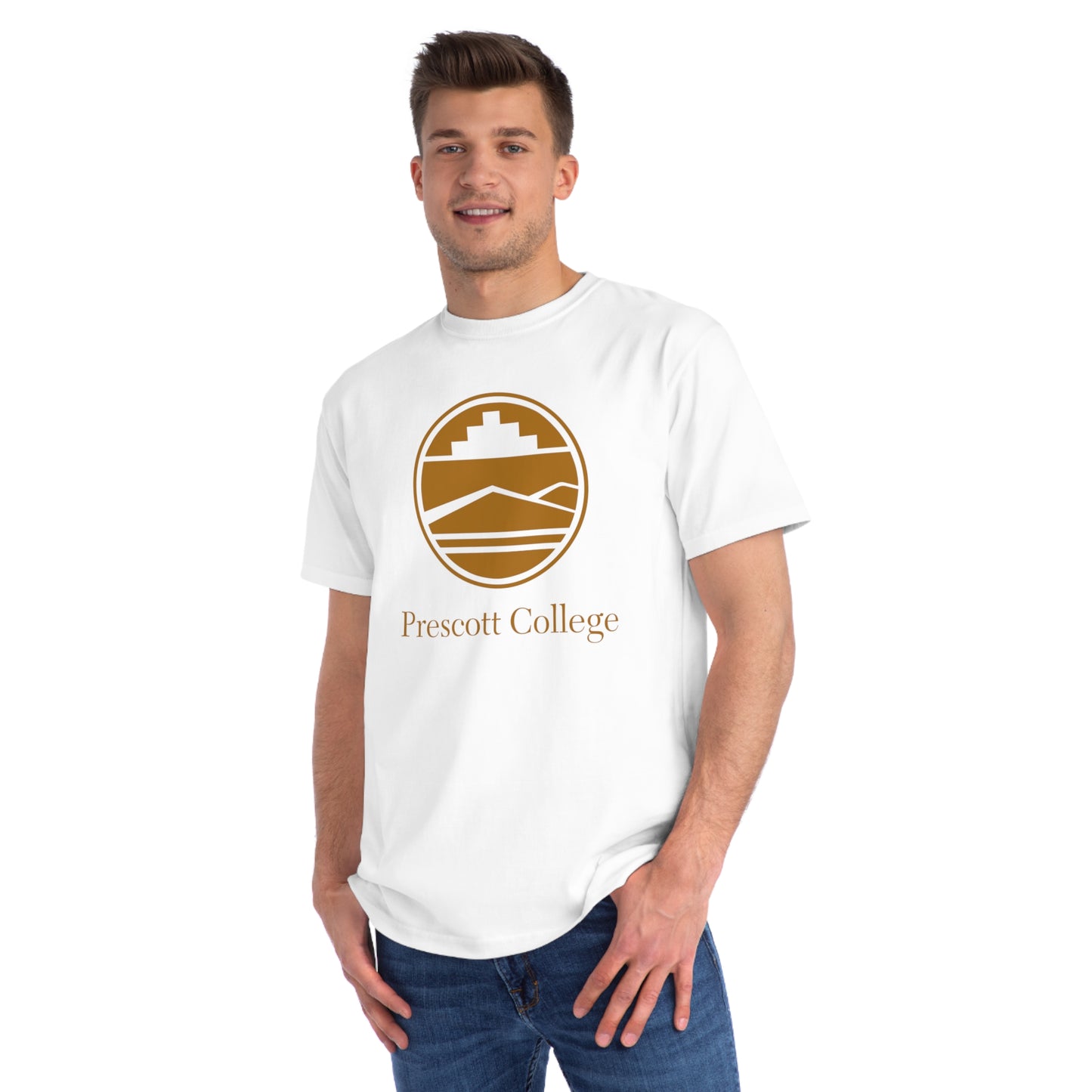 Organic Unisex Classic T-Shirt with Tan Logo